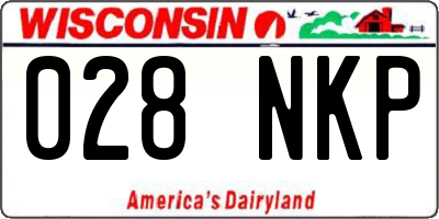 WI license plate 028NKP