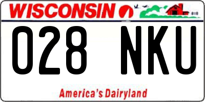 WI license plate 028NKU