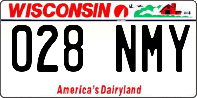 WI license plate 028NMY