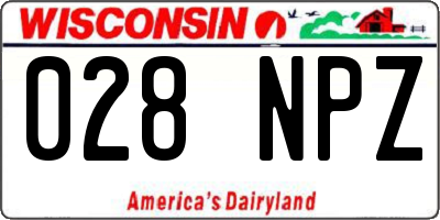 WI license plate 028NPZ