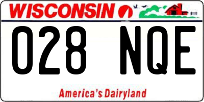 WI license plate 028NQE