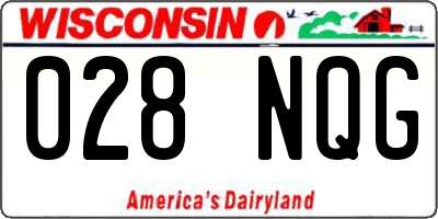 WI license plate 028NQG