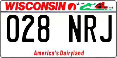 WI license plate 028NRJ