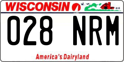 WI license plate 028NRM