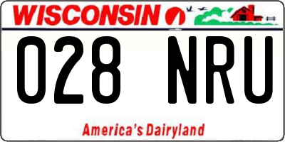 WI license plate 028NRU