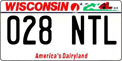WI license plate 028NTL