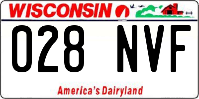 WI license plate 028NVF