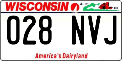 WI license plate 028NVJ