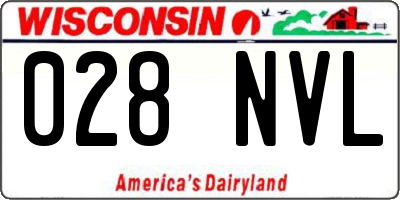 WI license plate 028NVL