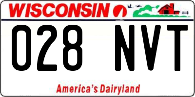 WI license plate 028NVT