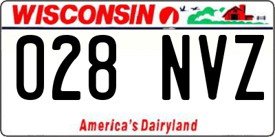 WI license plate 028NVZ