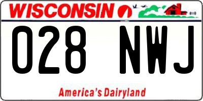 WI license plate 028NWJ
