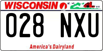 WI license plate 028NXU