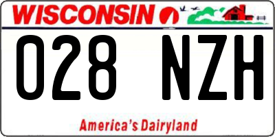 WI license plate 028NZH