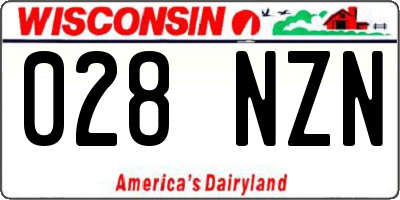 WI license plate 028NZN