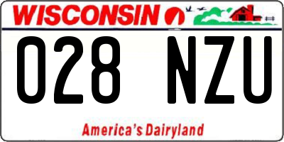 WI license plate 028NZU