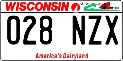 WI license plate 028NZX