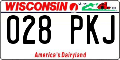 WI license plate 028PKJ