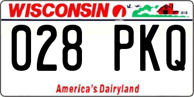WI license plate 028PKQ