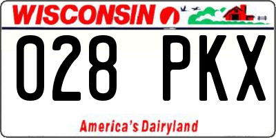 WI license plate 028PKX