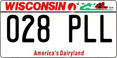 WI license plate 028PLL