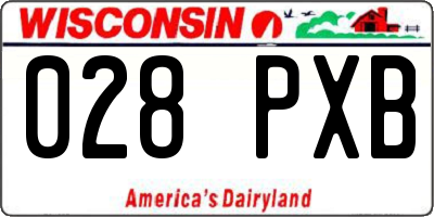 WI license plate 028PXB