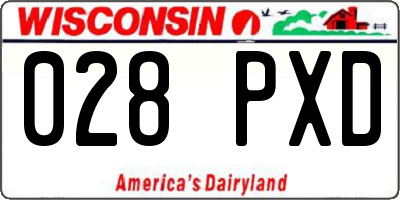 WI license plate 028PXD