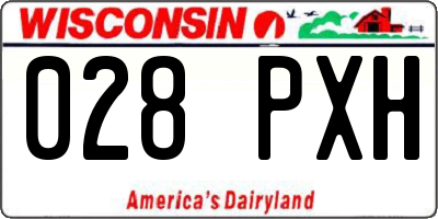 WI license plate 028PXH