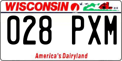 WI license plate 028PXM