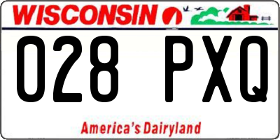 WI license plate 028PXQ