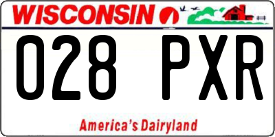WI license plate 028PXR