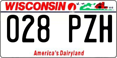 WI license plate 028PZH