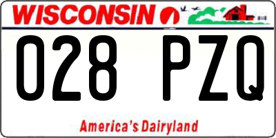 WI license plate 028PZQ