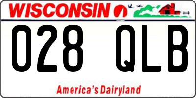 WI license plate 028QLB