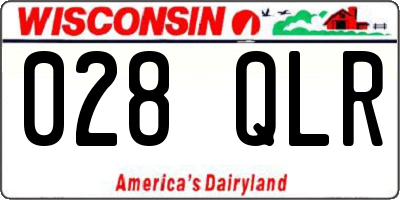 WI license plate 028QLR