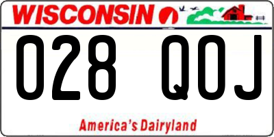 WI license plate 028QOJ