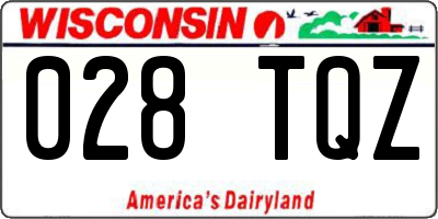 WI license plate 028TQZ