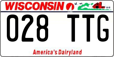 WI license plate 028TTG