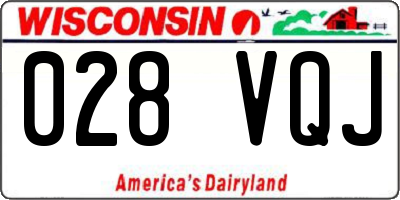 WI license plate 028VQJ