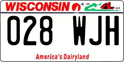 WI license plate 028WJH