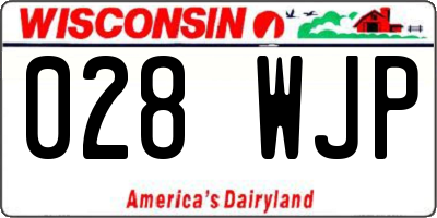 WI license plate 028WJP