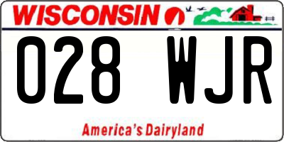 WI license plate 028WJR