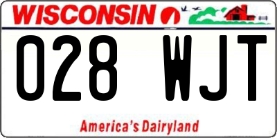 WI license plate 028WJT