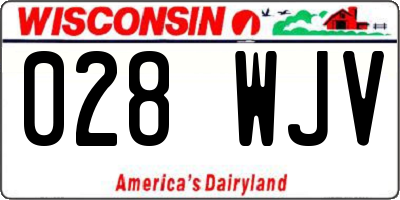 WI license plate 028WJV