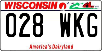 WI license plate 028WKG