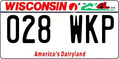 WI license plate 028WKP