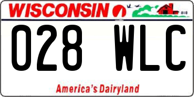WI license plate 028WLC