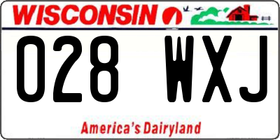WI license plate 028WXJ