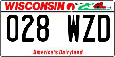 WI license plate 028WZD