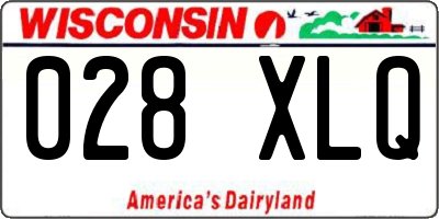 WI license plate 028XLQ